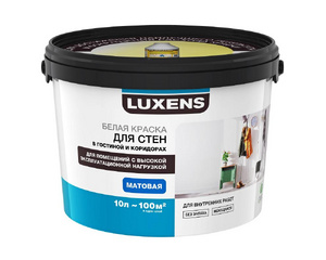 Краска для стен и потолков Luxens база A 10 л